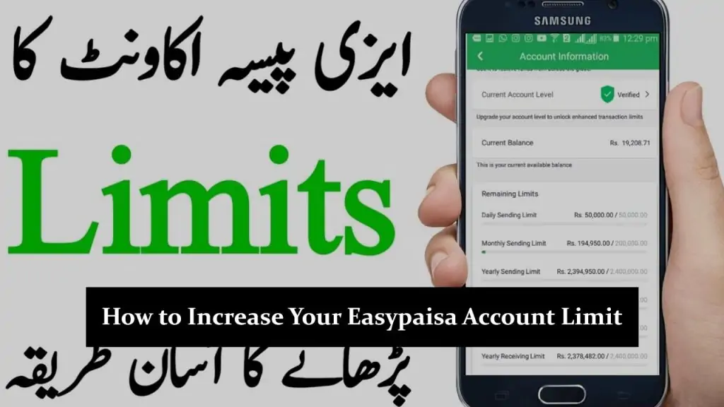 How to Increase Your Easypaisa Account Limit